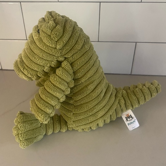 Jellycat Cordy Roy Gator Green Corduroy Crocodile Alligator 9” Plush - Picture 4 of 4